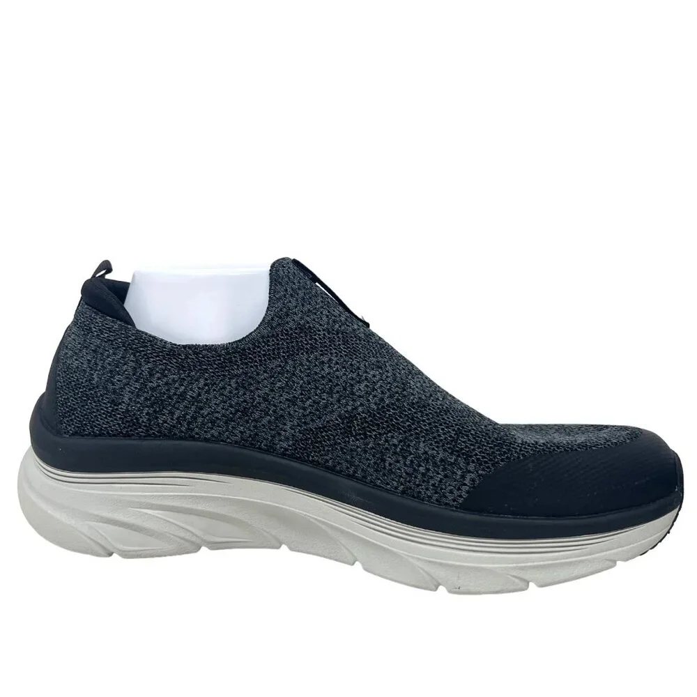 Skechers D'Lux Mens Mesh Gray Extra Wide Sneaker 232163WW Slip On‎ Size 9.5WW